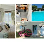 3-4 Entire Site Private Pool For Relaxing Holidays & Special Occasions Near Aubeterre Saint-Romain